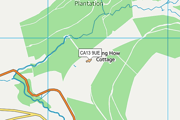 CA13 9UE map - OS VectorMap District (Ordnance Survey)