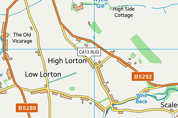 CA13 9UG map - OS VectorMap District (Ordnance Survey)