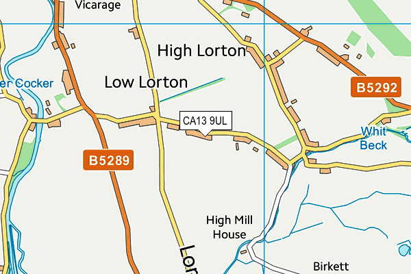 Lorton School map (CA13 9UL) - OS VectorMap District (Ordnance Survey)