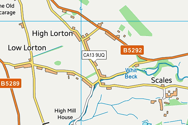 CA13 9UQ map - OS VectorMap District (Ordnance Survey)