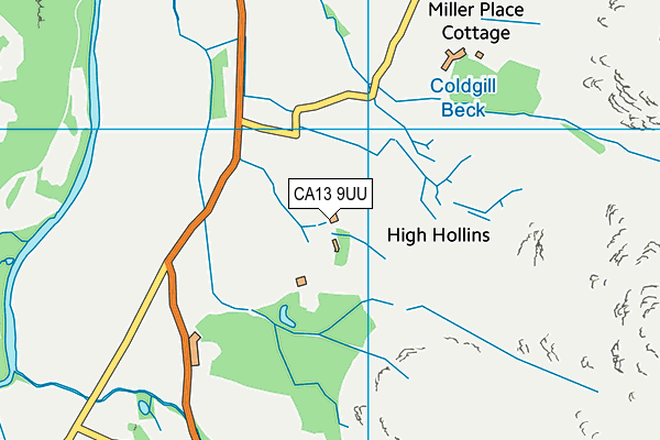 CA13 9UU map - OS VectorMap District (Ordnance Survey)