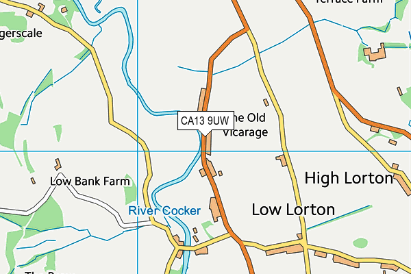 CA13 9UW map - OS VectorMap District (Ordnance Survey)