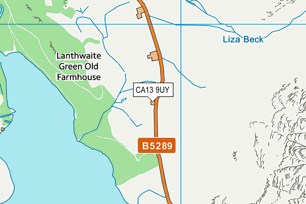 CA13 9UY map - OS VectorMap District (Ordnance Survey)