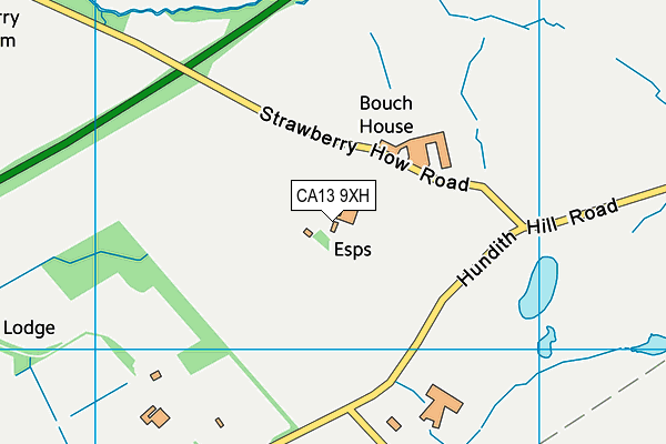 CA13 9XH map - OS VectorMap District (Ordnance Survey)