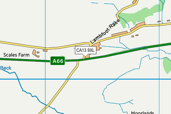 CA13 9XL map - OS VectorMap District (Ordnance Survey)