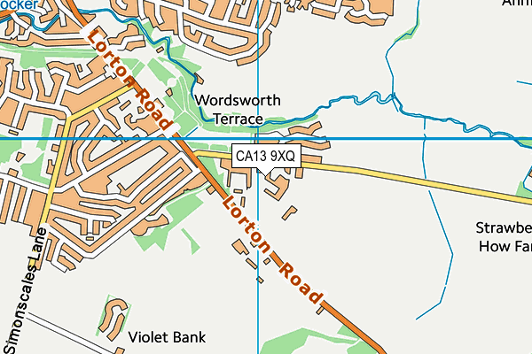 CA13 9XQ map - OS VectorMap District (Ordnance Survey)