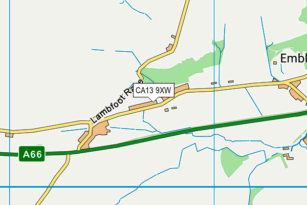 CA13 9XW map - OS VectorMap District (Ordnance Survey)