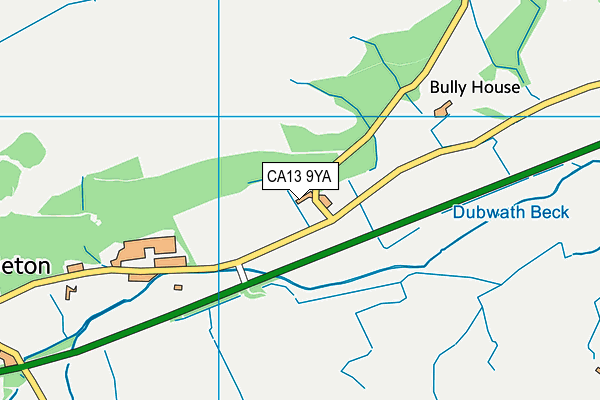 CA13 9YA map - OS VectorMap District (Ordnance Survey)