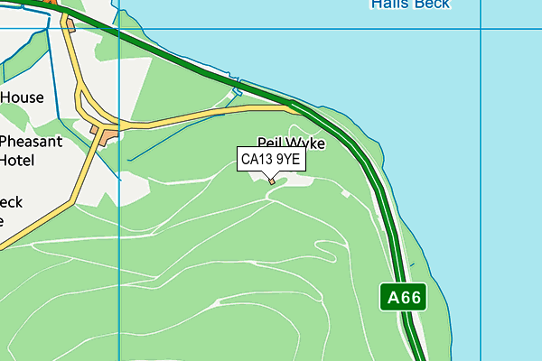 CA13 9YE map - OS VectorMap District (Ordnance Survey)