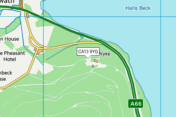 CA13 9YG map - OS VectorMap District (Ordnance Survey)