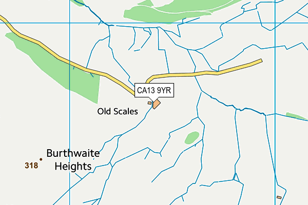 CA13 9YR map - OS VectorMap District (Ordnance Survey)