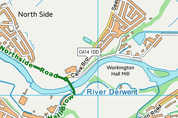 CA14 1DD map - OS VectorMap District (Ordnance Survey)