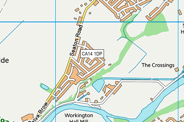 CA14 1DP map - OS VectorMap District (Ordnance Survey)