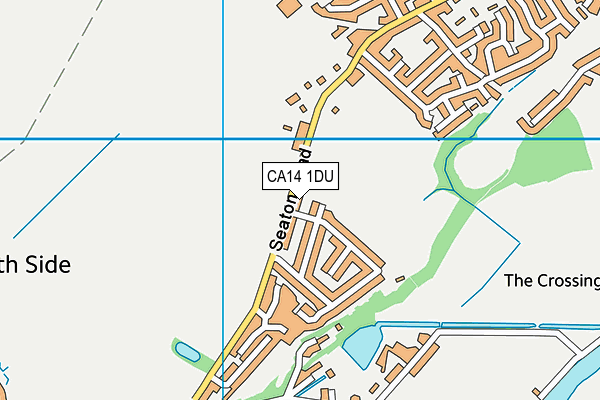 CA14 1DU map - OS VectorMap District (Ordnance Survey)