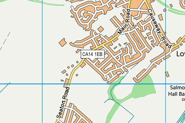 CA14 1EB map - OS VectorMap District (Ordnance Survey)