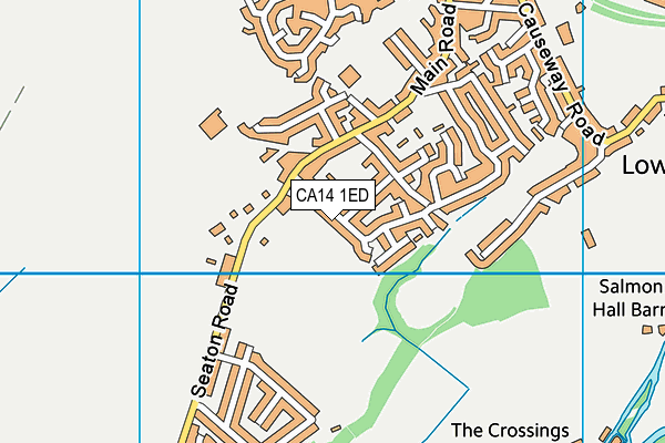 CA14 1ED map - OS VectorMap District (Ordnance Survey)