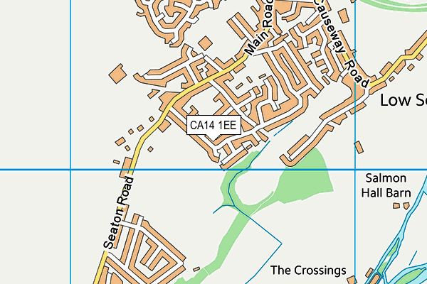 CA14 1EE map - OS VectorMap District (Ordnance Survey)