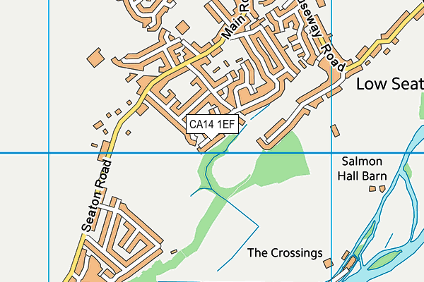 CA14 1EF map - OS VectorMap District (Ordnance Survey)