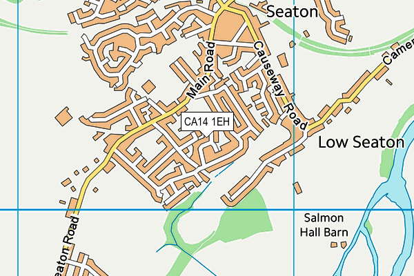 CA14 1EH map - OS VectorMap District (Ordnance Survey)