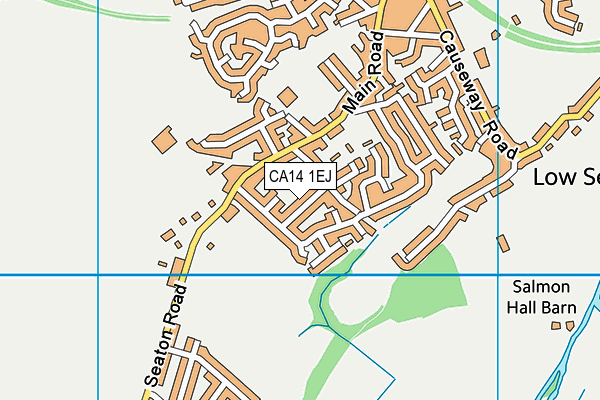 CA14 1EJ map - OS VectorMap District (Ordnance Survey)
