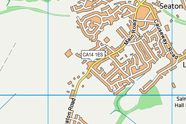 CA14 1ES map - OS VectorMap District (Ordnance Survey)