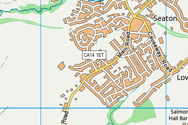 CA14 1ET map - OS VectorMap District (Ordnance Survey)
