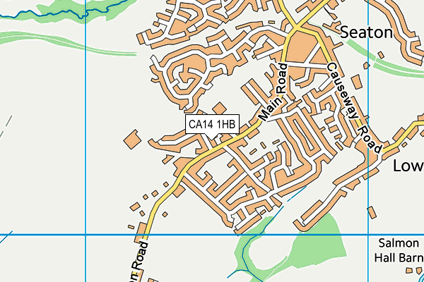 CA14 1HB map - OS VectorMap District (Ordnance Survey)