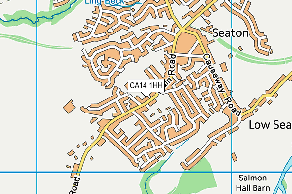 CA14 1HH map - OS VectorMap District (Ordnance Survey)