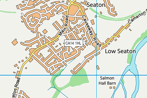 CA14 1HL map - OS VectorMap District (Ordnance Survey)