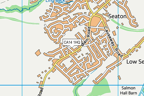 CA14 1HQ map - OS VectorMap District (Ordnance Survey)