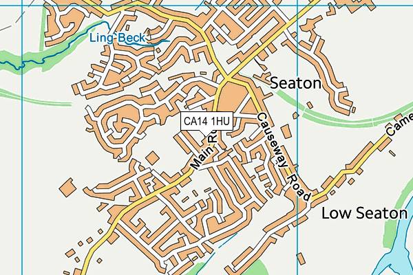 CA14 1HU map - OS VectorMap District (Ordnance Survey)