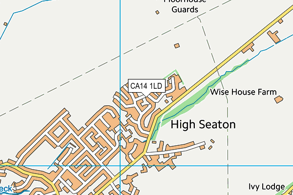 CA14 1LD map - OS VectorMap District (Ordnance Survey)