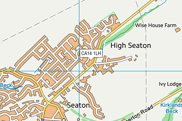 CA14 1LH map - OS VectorMap District (Ordnance Survey)