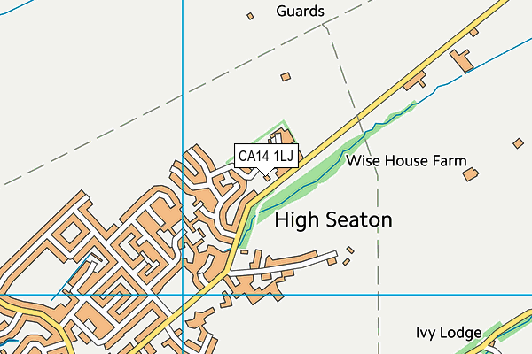 CA14 1LJ map - OS VectorMap District (Ordnance Survey)