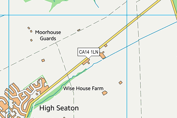 CA14 1LN map - OS VectorMap District (Ordnance Survey)