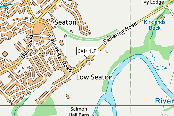 CA14 1LP map - OS VectorMap District (Ordnance Survey)