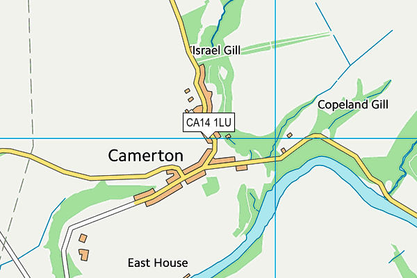 CA14 1LU map - OS VectorMap District (Ordnance Survey)
