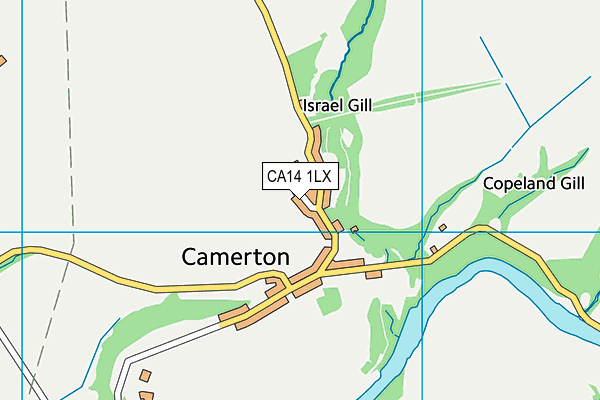 CA14 1LX map - OS VectorMap District (Ordnance Survey)