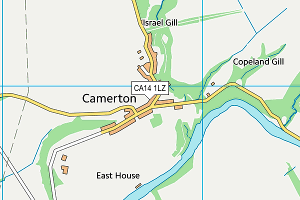 CA14 1LZ map - OS VectorMap District (Ordnance Survey)