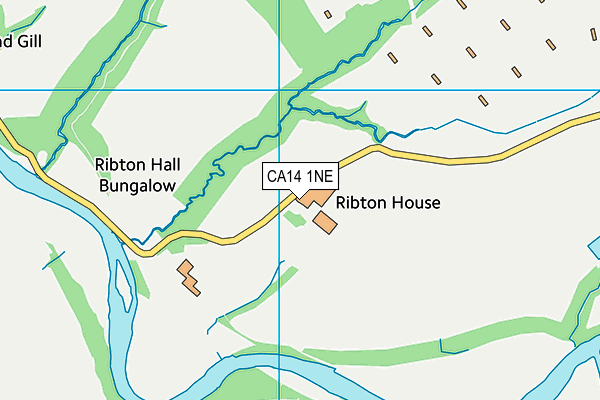 CA14 1NE map - OS VectorMap District (Ordnance Survey)