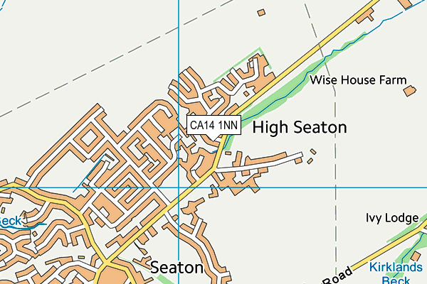 CA14 1NN map - OS VectorMap District (Ordnance Survey)