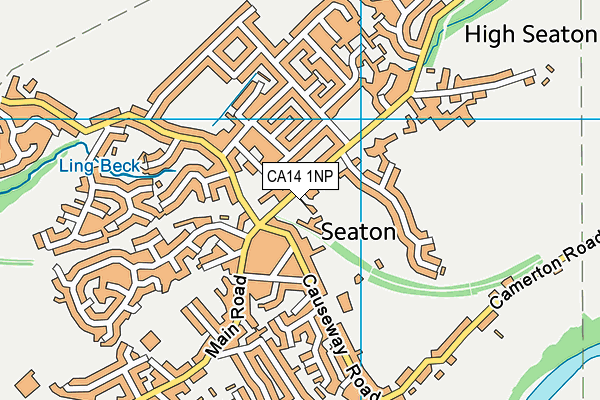 CA14 1NP map - OS VectorMap District (Ordnance Survey)