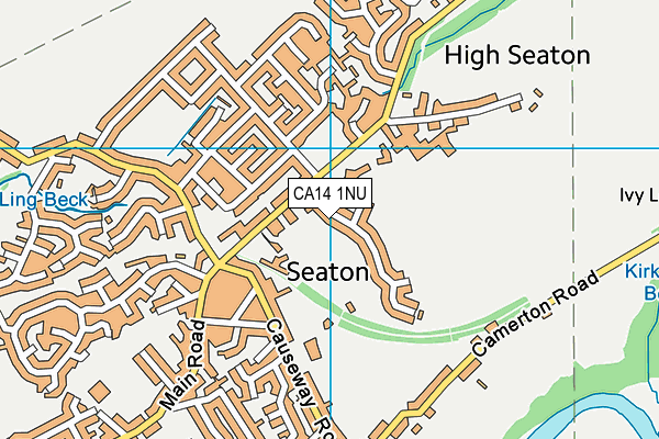 CA14 1NU map - OS VectorMap District (Ordnance Survey)