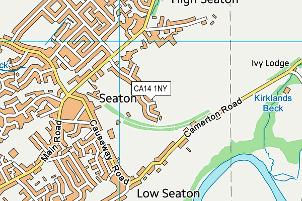 CA14 1NY map - OS VectorMap District (Ordnance Survey)