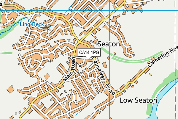 CA14 1PG map - OS VectorMap District (Ordnance Survey)