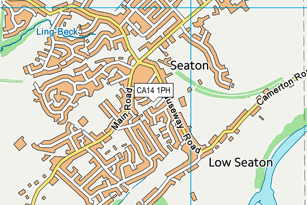 CA14 1PH map - OS VectorMap District (Ordnance Survey)