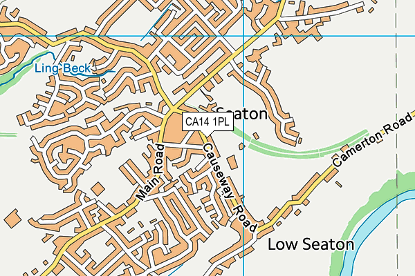 CA14 1PL map - OS VectorMap District (Ordnance Survey)