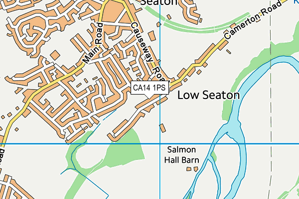 CA14 1PS map - OS VectorMap District (Ordnance Survey)