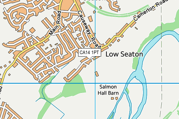 CA14 1PT map - OS VectorMap District (Ordnance Survey)