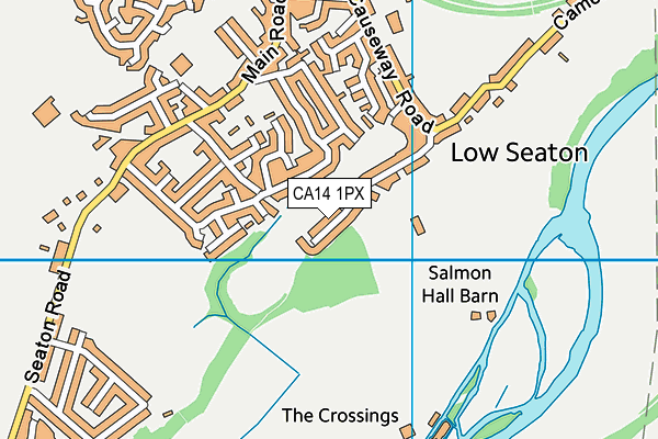 CA14 1PX map - OS VectorMap District (Ordnance Survey)